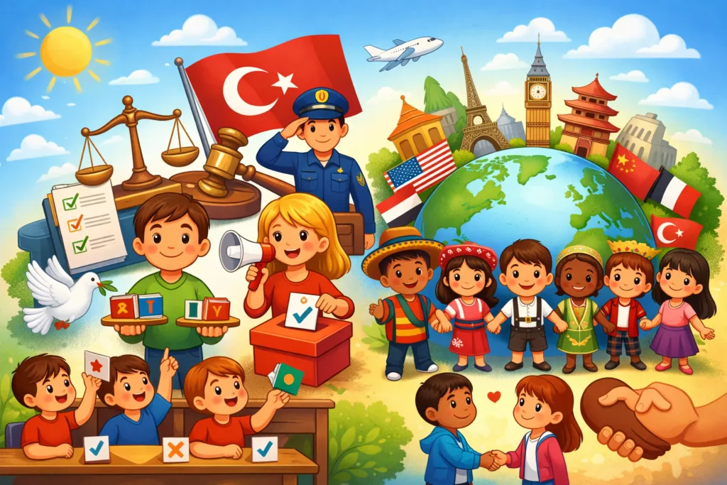 4. Sınıf Ben Bir Vatandaşım ve Dünya Ailesi Üniteleri Oyunları
