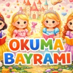 Okuma Bayramı Akıllı Tahta Fonu 👑 Prenses Teması | İlkokul Gösterisi Arka Planı