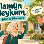 Selam ve Selamlaşma: Konu Özeti ve Etkileşimli Etkinlikler “Selamün Aleyküm” diyerek bir büyüğünü selamlayan iki çocuk ve “Ve Aleyküm Selam” karşılığı.